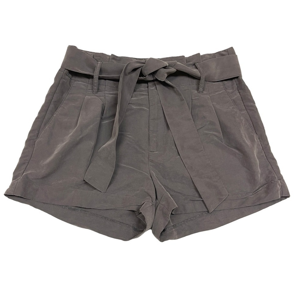 American Eagle Outfitters paperbag shorts size 4 W29 grey high waisted